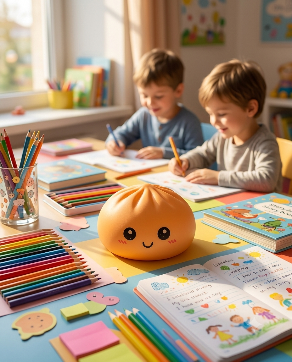 Orange Dumpling Squishy – Super Soft Slow Rising Sensory Toy
