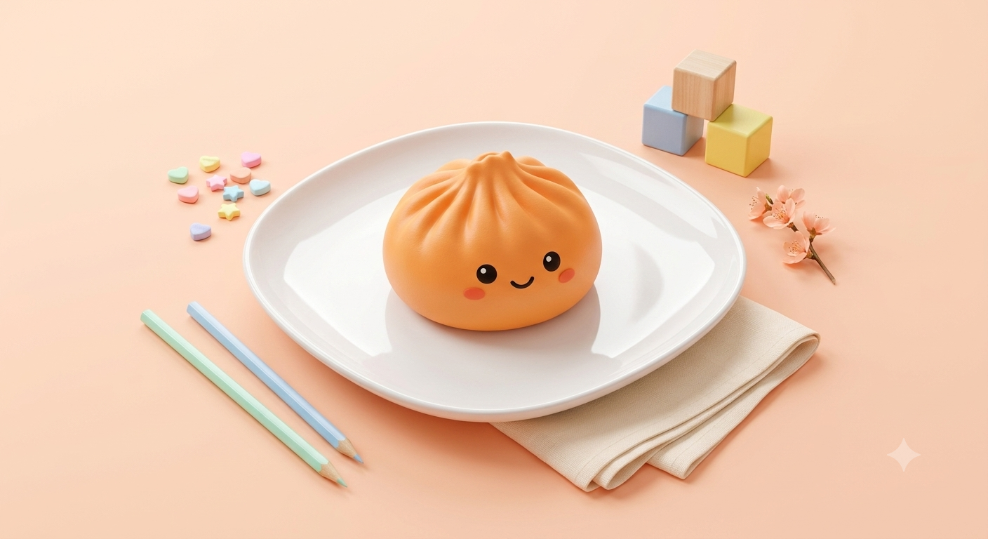 Orange Dumpling Squishy – Super Soft Slow Rising Sensory Toy