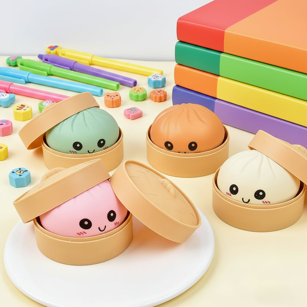 Orange Dumpling Squishy – Super Soft Slow Rising Sensory Toy